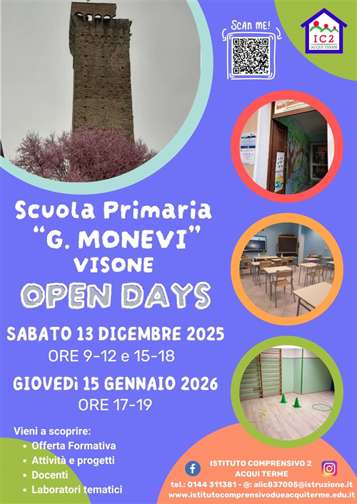 Open Day Scuola dell'Infanzia e primaria